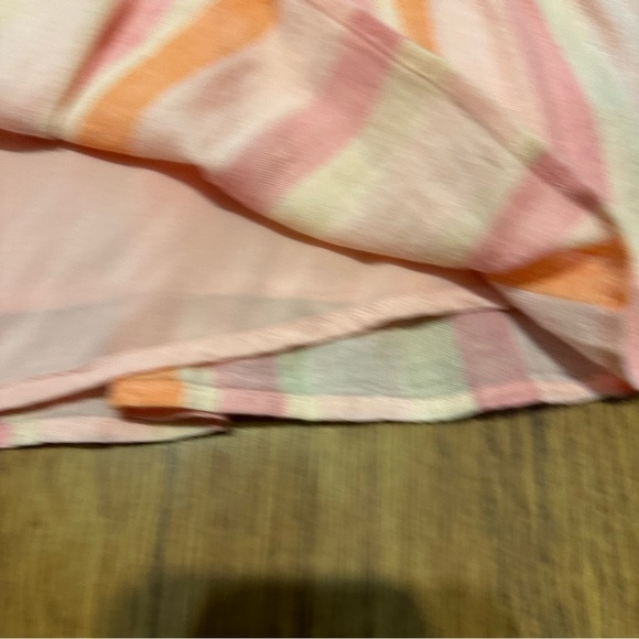 Rails multicolor striped short sleeve lined square neckline dress size small - Picture 7 of 7